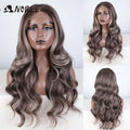 Noble 13x4 Lace Front Wig Synthetic 28 inch Long wavy ombre blonde Wigs For Women Ombre Lace Front Wig Synthetic Lace Front Wig