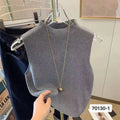 Women Knitted Tank Top Summer Fall Slim Sweater Short - View 13 | SAMAG