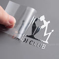 Custom Color Transfer 3D Sticker DTF UV Gold Decal Brand Company Logo Vinyl Crystal Label Raised Self-Adhesive Waterproof Hollow