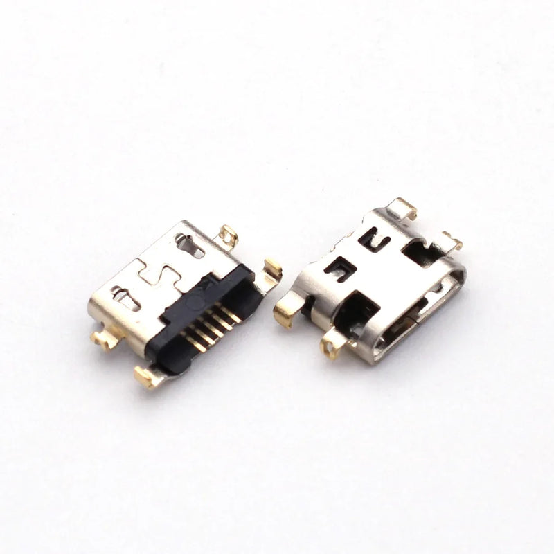 50-100pcs Micro Mini USB Charging Jack Socket Data Port for Lenovo A708t S890 Alcatel 7040N HuaWei G7 G7-TL00 Charger Connector