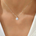 LOUTF 1-3ct Real Moissanite Diamond Necklace for Woman Wedding Daily Wear Party Original 925 Sterling Silver Luxury Fine Jewelry