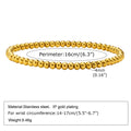 Non Tarnish Stainless Steel Bracelet Gold Plated Stackable for Women, Thin Herringbone Chain Bracelet Waterproof Jewelry Gift