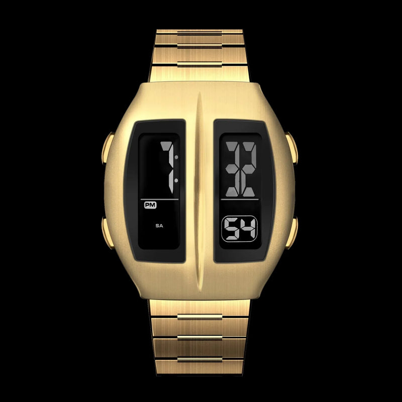 Man Battery Sports Smartwatch Electronics Watches Vintage 70s Retro-futuristic Style Fashion Led digital Watches Filp