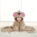 Multifunctional Baby Bath Towel with Animal Design, Baby Bath Towel, Animal-Shaped Baby Blanket, Absorbent, Quick-Drying, Soft and Skin-Friendly, Suitable for Bathing and Swimming for Children Aged 0-3, Baby Holiday Gift