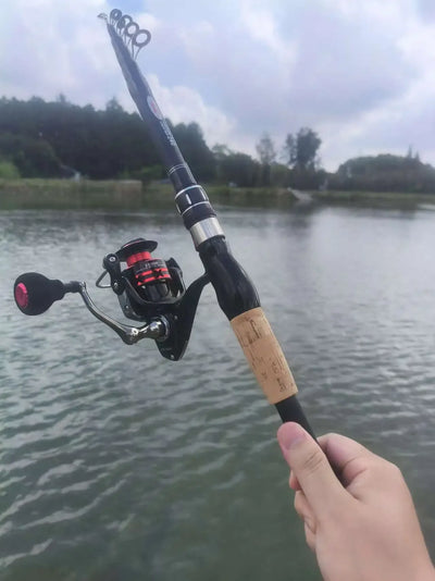 DEUKIO Portable Lure Fishing Rod and Reel Combo 2.1/2.4M | SAMAG