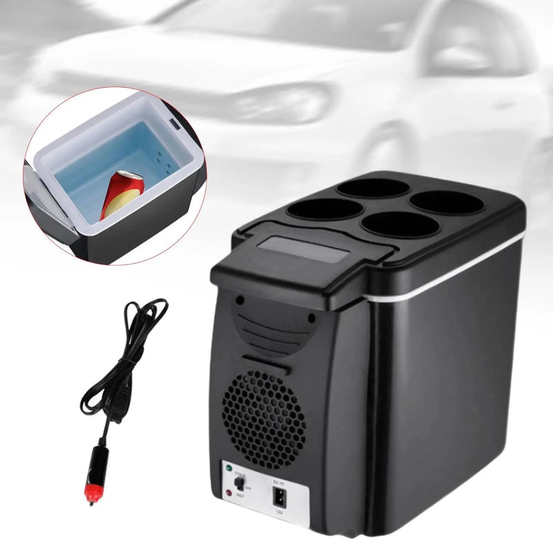 6L Fridge Cooler Portable Freezer Cabin Picnic 12V Small Car Refrigerator