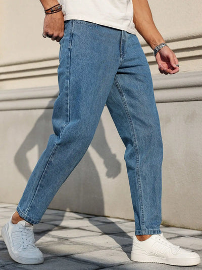Men's Jeans Are Made of Classic Blue Denim Fabric | SAMAG