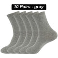 10Pairs Men's Pure Cotton Socks Autumn winter Black White | SAMAG