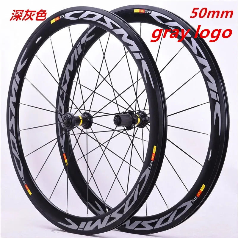 New 700C 30/40/50mm Road Bike Alloy Bicycle Wheelset Clincher Rim V Brake Disc Brake Thru Axle Center Lock Hubs Wheels Rim Brake