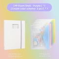 A4 Ring Binder 4-Hole Student Exam File Holder, Office Document Organizer with Detachable & Replaceable Inserts