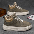 Men's shoes four seasons breathable soft-sole non-slip casual shoes fashion youth Joker flat shoes Thick sole sports board shoes