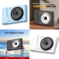 Digital Camera 4K 24 Million Pixels Children Camcorder 16x Zoom Compact Cameras Auto Focus for Kids Adult Beginners Photograph