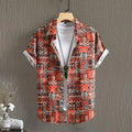Summer Men's Social Casual Hawaiian Floral Short Sleeve | SAMAG
