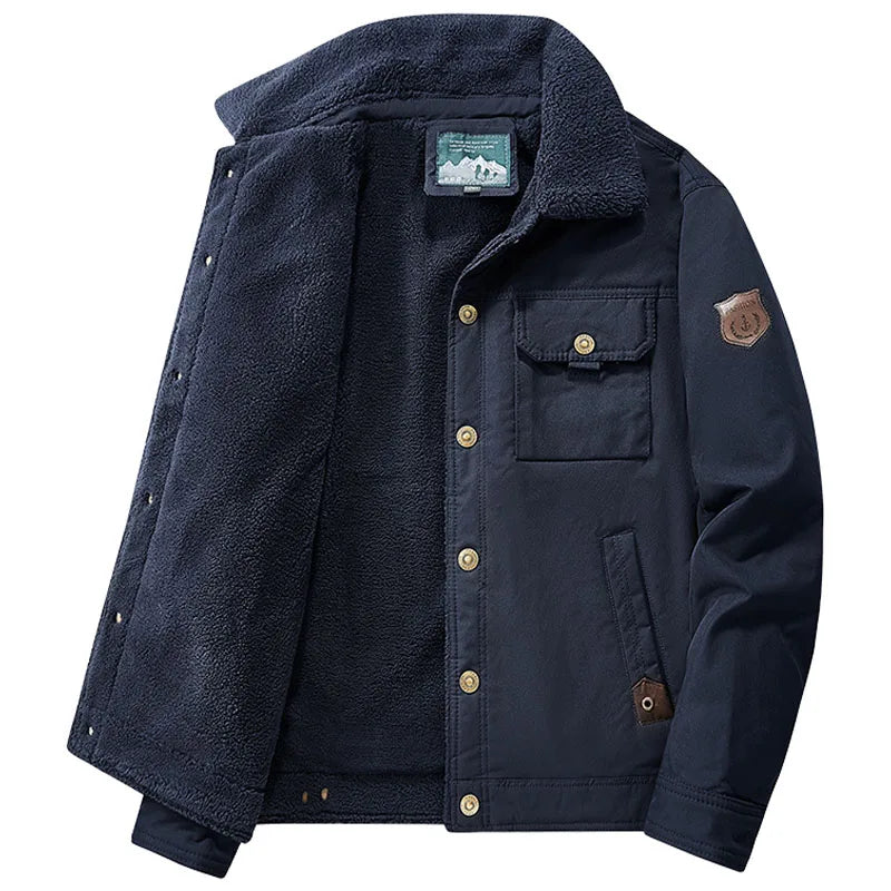mens Parka Men's Jacket Winter New with fleece down jacket Solid color Warm Jackets men business Mid-Age coat leisure coats 3166