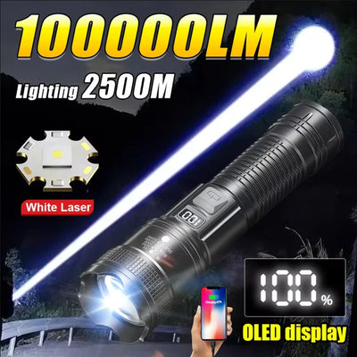 Powerful Rechargeable LED Flashlights High Power Tactical | SAMAG