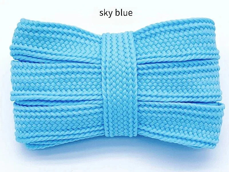 2CM Fat Shoe Laces for Campus Sneakers Thick Wide Shoelaces Replacement Laces Solid Color Flat Shoelace Sturdy Not Easy to Break
