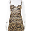 CNYISHE Leopard Pints Camisoles Sheath Fashion Women Dresses Sxexy Club Chic Bodycon Party Casual Outfits Female Vestidos