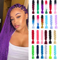 24 Inches DIY Jumbo Braiding Hair Synthetic Hair Extensions Afro Ombre Crochet Braid Hair Wholesale For Women
