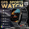 New GPS Military Smart Watch Bulit-in GPS Compass Altimeter Barometric 10ATM IP69K Waterproof AMOLED BT Call Smartwatch