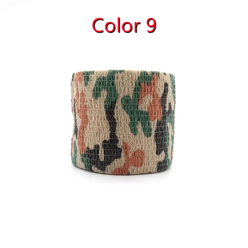 1 Roll U Pick 4.5m*5cm Waterproof Outdoor Camo Hiking Camping Hunting Camouflage Stealth Tape Wraps