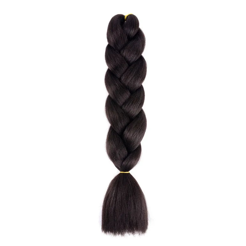 100g 24inch Jumbo Braiding Hair Synthetic Braiding Hair Braid in Hair Extensions Braids Hair for Twist for Daily Cosplay
