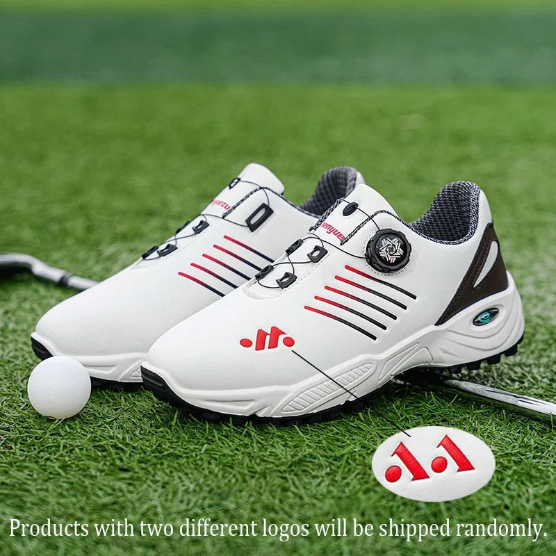 A Pair of Men's Fashionable, Versatile, Breathable, Comfortable, Soft-Soled, Lightweight Golf Shoes