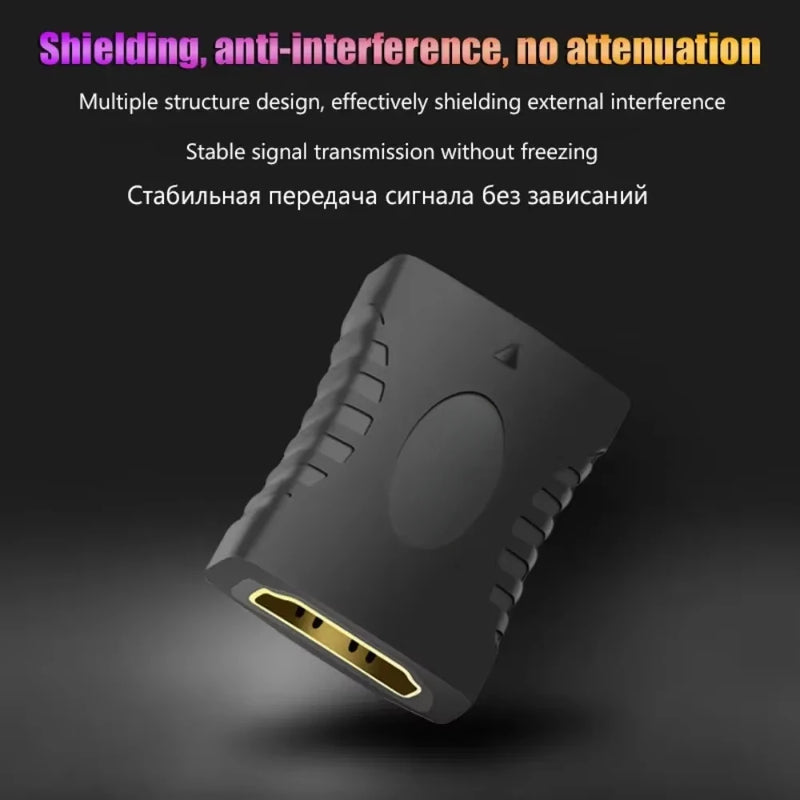 Audio Line Converter HDMI-compatible Female or Male To Female Straight-through Adapter Cable Female HDMI-compatible Adapter