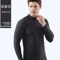 Men's Thermal Underwear Set Thickened Long John Cotton Tops Trousers High Collar Thick Winter Conjunto Termico Masculino Inverno