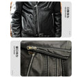 Thick-fibered fur coat for men Fur leather integrated Washed PU leather jacket for men, thick and suitable for motorcycle wear