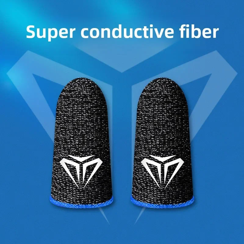 Gaming finger covers, gaming finger covers, touch screens, breathable and sweatproof mobile game finger covers.