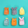Cat toys pet plush toys self-excited toys to relieve tooth grinding cartoon animal bite-resistant plush toy supplies