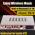 HiFi Digital Bluetooth Amplifiers Dynamic Screen Stereo Sound AMP For Home Car Meeting Karaoke Cinema 608 628 999 BT Max 4000W