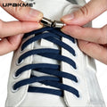 No Ties Lock Shoelaces Sneakers Elastic Shoelace Tie Free Shoe Lazy Laces Capsule Metal Lock Quick Shoe Strings for Adult Kids