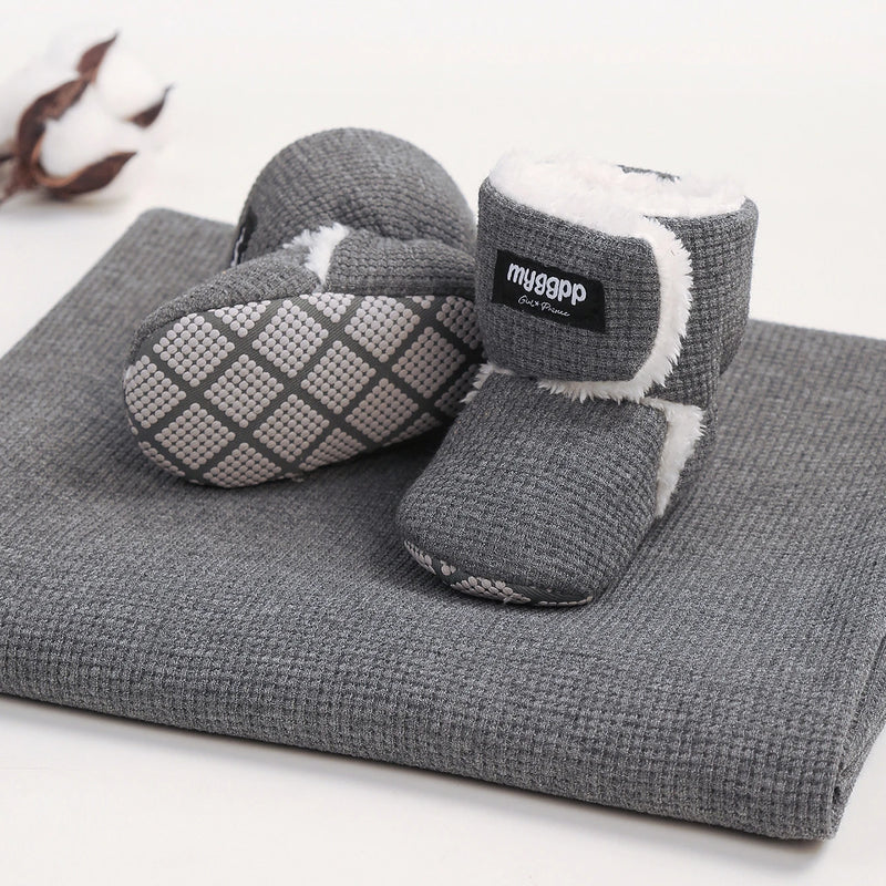 Newborn Infant Baby Girls Boys Warm Fleece Winter Booties - View 7 | SAMAG