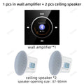 Bluetooths in Wall Amplifier Mini Stereo Home Theater Sound Systems Audio FM Radio AUX Hotel Power Amplificador Ceiling Speakers