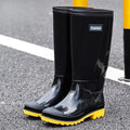 Men's Waterproof Rain Boots Knee High Anti-Slip Warm Fleece Lined Rubber Water Shoes Durable Fishing Garden Boots