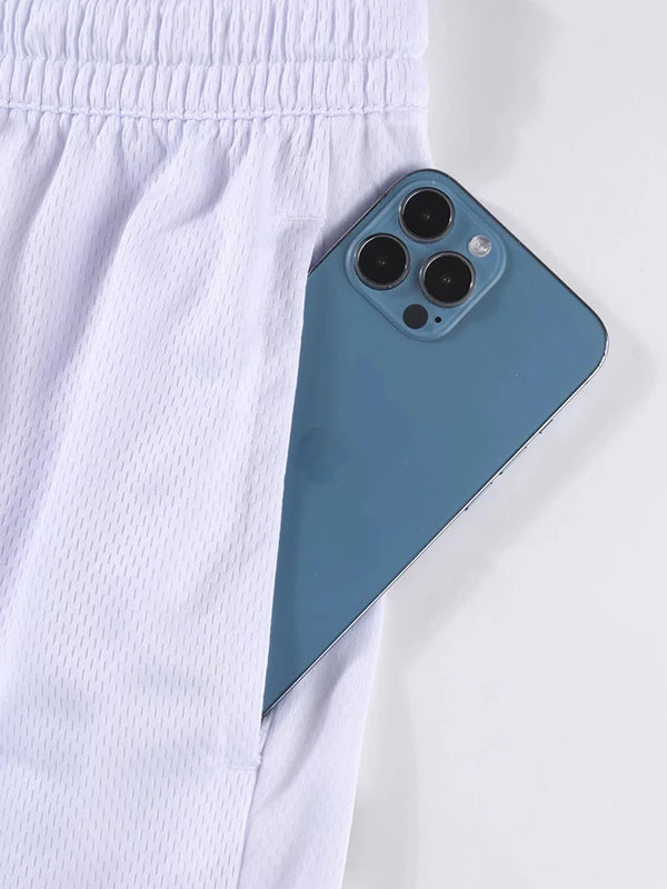 Basketball Shorts Training Men Active Shorts Loose Pockets Cycling Exercise Training Running Bodybuilding Sports Bottom Clothes