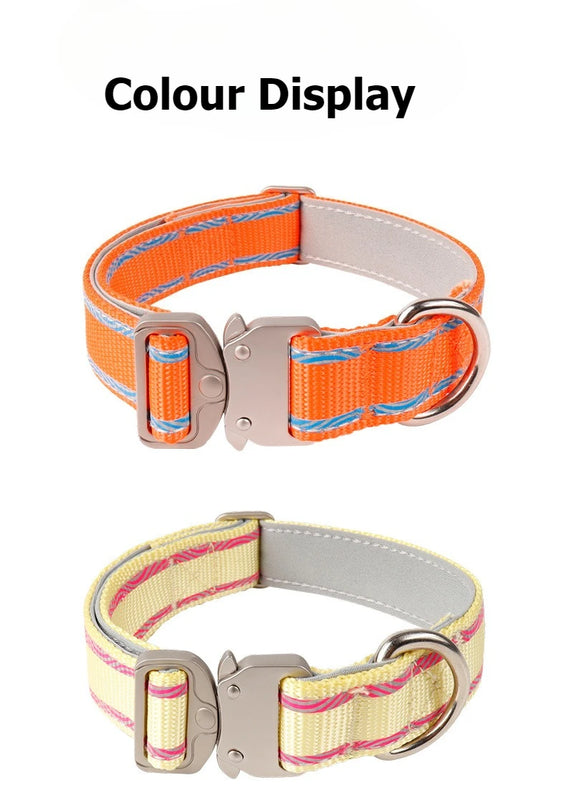 Adjustable Anti‑Escape Pet Collar with Buckle for Outdoor Walking Dog Leash Dog Rope for Dogs and Cats Neck Ring