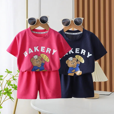 Short Sleeve Outfits 1 2 3 4Years Old Child Clothing Set | SAMAG