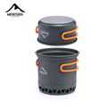 Outdoor Camping Pot 1.3L 2.3L Cookware Outdoor Cooking Kettle Set Heat Cooker Travel Tableware Tourist Kitchen Utensil Equipment