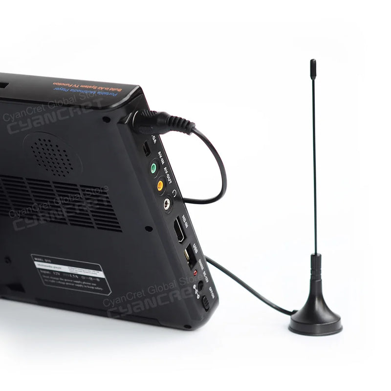 LEADSTAR D10 10inch HD Portable TV DVB-T2 ATSC ISDB-T tdt DTT Digital and Analog Mini Small Car Television Support MP4 H.265 AC3