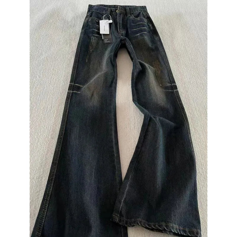 Classic Retro Flare Denim Men's Jeans Bootcut Stretch | SAMAG