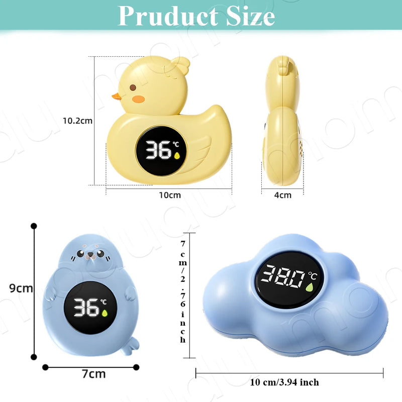 Baby Bath Temperature Meter Floating Digital Water Baby Bath Temperature Meter LED Display Temperature Tester Safety Cartoon