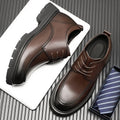 Invisible Comfortable Heightened Shoes for Men 3/6/8CM Thick Platform Genuine Leather Man Dress Shoes Casual Elevator Derby Shoe
