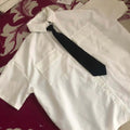 New Fashion Short Sleeve Shirt Women White Turn Down - View 6 | SAMAG