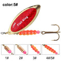 Spinner Lure Bait with Hooks Pesca Wobblers Metal Fishing - View 7 | SAMAG