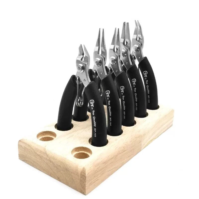Jewelry Pliers Set, Making Tools, Mini Kit with Wood Pallet, for DIY Crafting Beading - Visuel 9 | SAMAG