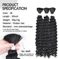 Synthetic Curly Deep Wave Bulk hair For Braiding 20inch No Weft Deep Wave For Braiding Micro Faux Braiding Hair for Boho Braids