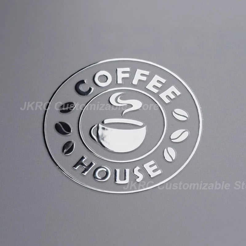 Custom Color Transfer 3D Sticker DTF UV Gold Decal Brand Company Logo Vinyl Crystal Label Raised Self-Adhesive Waterproof Hollow