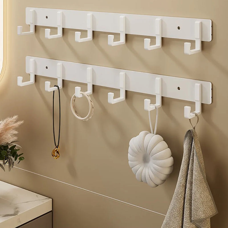 Kitchen Space Aluminum Punch - Free Hooks Are Easy to Install Utensils Storage Bathroom Bathrobe Towel - View 3 | SAMAG